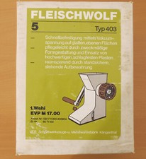 Ddr fleischwolf typ gebraucht kaufen  Merseburg
