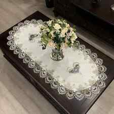 Usado, Toalha de mesa oval moderna tampa de mesa de jantar toalha de mesa de chá renda capas de armário de TV comprar usado  Enviando para Brazil
