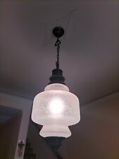 Lampadario vetro satinato usato  Italia