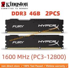 HyperX FURY DDR3 8GB 2x 4GB 1600 MHz PC3-12800 Desktop RAM DIMM 240pins  comprar usado  Enviando para Brazil