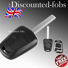 para vauxhall astra H zafira corsa d 2 botões controle remoto chaveiro estojo + lâmina fixa comprar usado  Enviando para Brazil