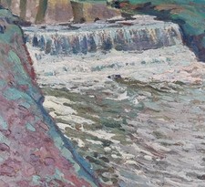 Tableau huile panneau d'occasion  La Flotte