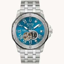 Reloj para hombre Bulova Marine Star Diamonds Marc Anthony automático esfera azul 98D184, usado segunda mano  Embacar hacia Argentina