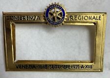 Spilla targhetta rotary usato  Valenza