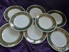 Dinner plates green for sale  CARMARTHEN