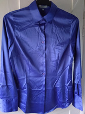 blue satin blouse for sale  READING