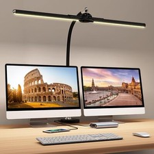 Lâmpada de mesa Megainvo LED com braçadeira, luz 24W, 5 cores, temporizador, MGDL040A - Preto comprar usado  Enviando para Brazil
