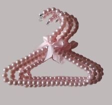 Wieszak dziecięcy, różowy, ozdobiony perełkami. Maleńki, długość 20cm. 3sztuki na sprzedaż  PL