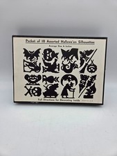 Usado, RARO Beistle Dennison Silhuetas de Halloween Decorações de Festa Na Caixa HTF EUA comprar usado  Enviando para Brazil