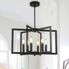 Black chandelier light for sale  Flint