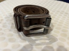 Cinto de reboque vintage masculino 34 marrom couro granulado comprar usado  Enviando para Brazil