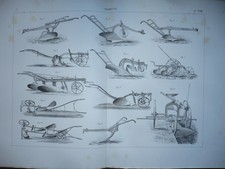 Gravure 1880 agriculture d'occasion  Paris XI