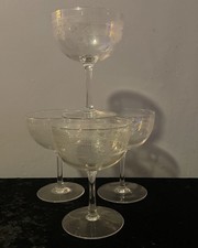 Vintage champagne coupes for sale  CHESTERFIELD