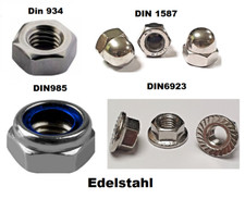 Muttern edelstahl hutmutter gebraucht kaufen  St. Egidien