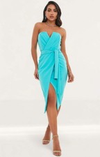 Usado, Vestido midi Lavish Alice feminino azul fecho com zíper RRP £70 comprar usado Usado, Vestido midi Lavish Alice feminino azul fecho com zíper RRP £70 comprar usado  Enviando para Brazil