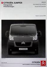 269944) Citroen Jumper - Pritsche - Preise & Extras - Prospekt 01/2009, usado comprar usado  Enviando para Brazil