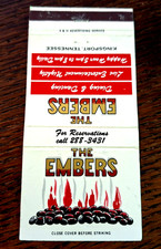 Vintage matchbook embers for sale  Auburn