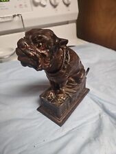 Vintage Mecânico Ferro Fundido Bull Dog BULLDOG BANK Patente Fev 1875 Funcionando comprar usado  Enviando para Brazil