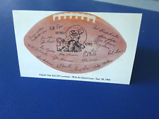 1962 Detroit Lions tampo de mesa lançamento almoço autógrafo papel futebol comprar usado  Enviando para Brazil