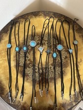 Lote enorme de 10 pingentes turquesa tribal ocidental design de pedra moda bolo gravata comprar usado  Enviando para Brazil