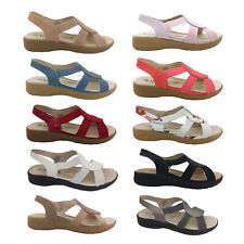 Sapatos femininos Lorella Alessia sandálias slingback sola confortável alça elástica comprar usado  Enviando para Brazil