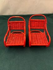 Vintage red wicker for sale  Southborough