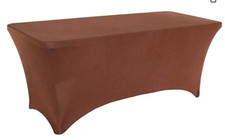 Toalha de mesa de elastano elástico 8 pés ajustada retangular, usado comprar usado  Enviando para Brazil
