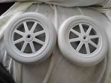 Par de rodas de borracha de substituição 6" x 1,25" CARRINHO/CARRINHO DE BEBÊ 1/4" eixo cinza  comprar usado  Enviando para Brazil