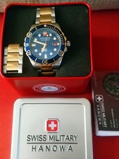Relógio masculino Swiss Military Hanowa mergulhadores dois tons SMWGH-2200360 comprar usado  Enviando para Brazil