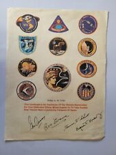 Certificado de Apreciação de Funcionários do Programa Apollo da NASA assinado por Gene Kranz, usado comprar usado  Enviando para Brazil