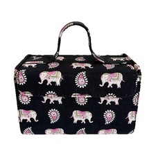 Bolsa tote organizadora de joias Vera Bradley rosa elefantes estojo de viagem mini joias, usado comprar usado Bolsa tote organizadora de joias Vera Bradley rosa elefantes estojo de viagem mini joias, usado comprar usado  Enviando para Brazil