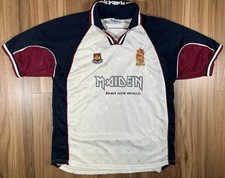 Camiseta de futebol Iron Maiden Brave New World número 7 feita na Inglaterra GG rara, usado comprar usado  Enviando para Brazil