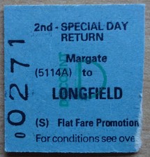 Railway ticket margate for sale  MARKET DRAYTON