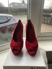 Red suede aldo for sale  LONDON