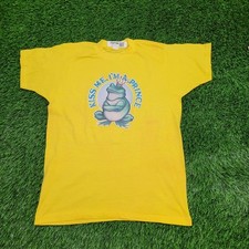 Camisa Frog Prince Vintage 1976 Pequena Amarela 18x25 comprar usado  Enviando para Brazil