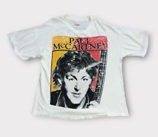 Camiseta Vintage Paul McCartney Tour Tamanho Adulto XL Branca Anos 90 Estacionamento Rara comprar usado  Enviando para Brazil