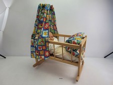 Puppenbett wiege holz gebraucht kaufen  Burgstädt