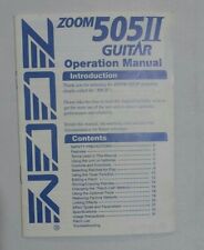 Guitarra Zoom 505 II 2 efeitos múltiplos manual original, usado comprar usado  Enviando para Brazil