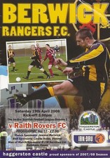 Berwick rangers raith for sale  DUNBAR