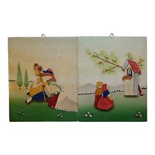 Coppia quadretti vintage usato  Roma