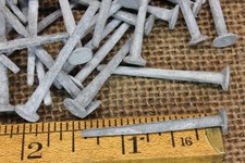 Antiga 1 1/2” Unhas Quadradas 50 Telhas Caixa de Gesso Ripa Vintage 1880’s Galvanizado comprar usado  Enviando para Brazil