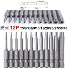 12 PÇS CONJUNTO DE BROCAS DE CHAVE DE FENDA TORX SEGURANÇA SEXTAVADA MAGNÉTICA 5CM T5/6/7/8/9/10/15/20-40 comprar usado  Enviando para Brazil