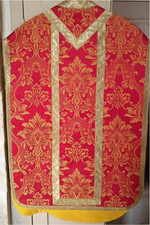 Chasuble prêtre rouge d'occasion  France