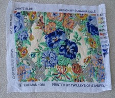 Ehrman chintz blue for sale  UK