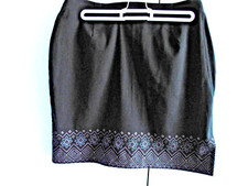 Jupe noire fendue d'occasion  Bourgneuf-en-Retz