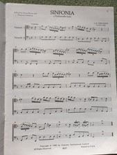Pergolesi sinfonia cello for sale  SALISBURY