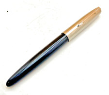 LINDA CANETA-TINTEIRO VINTAGE PARKER 21, CANO PRETO, CLIPE CROMADO E TAMPA, c1955 muito bom estado comprar usado  Enviando para Brazil