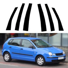 Usado, Adesivo para postes de pilar de janela 6 peças para VW Polo Mk4 (9N) 5 portas Hatchback 2002-2010 comprar usado  Enviando para Brazil