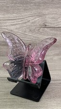 Peso de papel borboleta rosa vidro Fenton com etiqueta comprar usado  Enviando para Brazil
