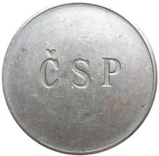 Telephone token - 2-02.1 - Czech - ČSP - 29 mm - var.  ends of S in ČSP vertical na sprzedaż  PL